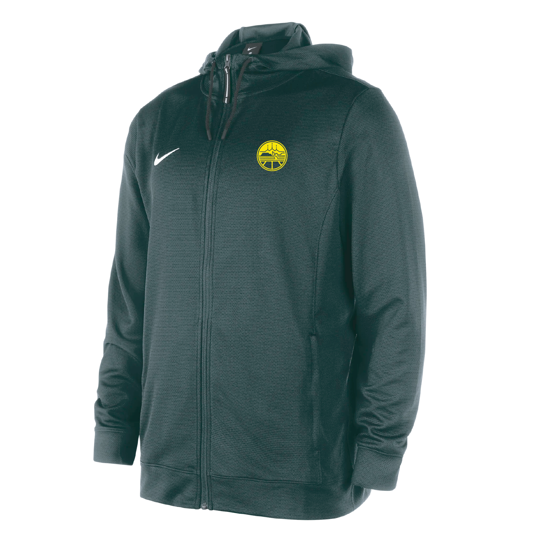 Nike Therma Flex Showtime Mens Basketball Full Zip Hoodie (Small, Green) 