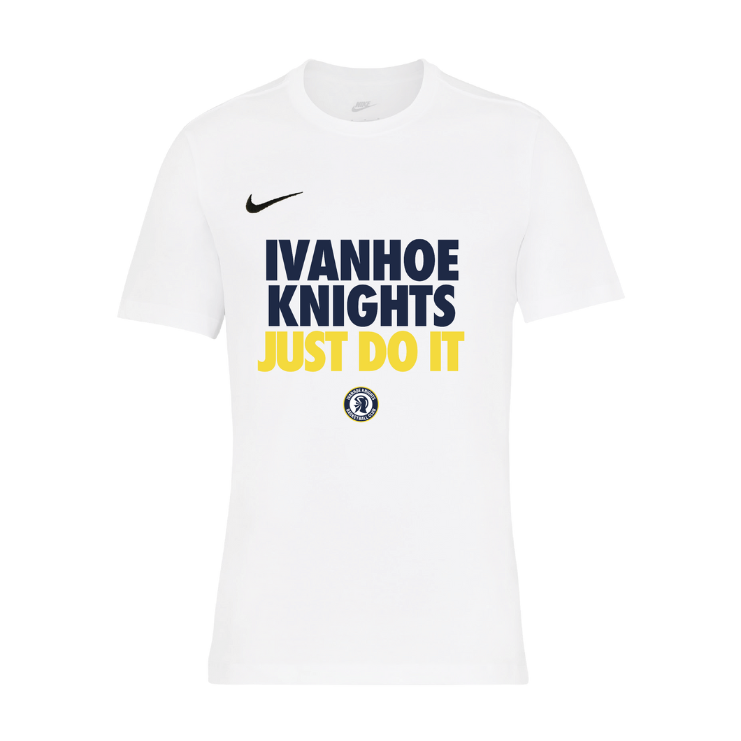 Unisex Nike Cotton T-Shirt - Nike Express Range (Ivanhoe Knights Basketball Club)